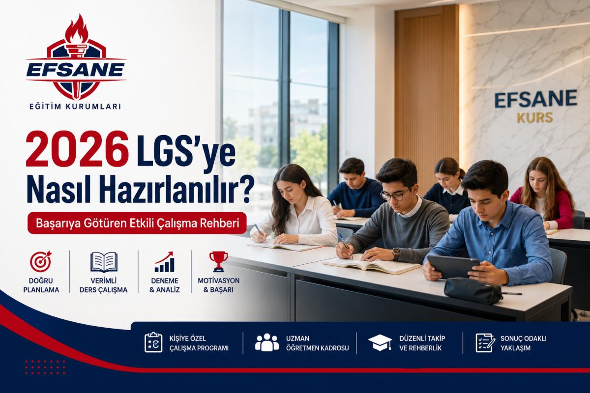 İzmir Gaziemir En İyi LGS Kursu Seçerken Nelere Dikkat Edilmeli? ÖZEL EFSANE KURS MERKEZİ - EFSANE EĞİTİM KURUMU